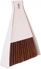 Multipurpose Keyboard Cleaning Brush Set - Desktop Dustpan Brush for Efficient Cleaning of Grooves Cracks and Edges Compact Beige Design for Home and Office Use