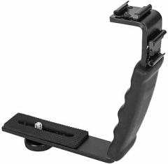 Camera Flash L Bracket Holder Mount Adapter Mount DV Microphone LED Light