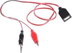 USB 5V to Clip Connector Cable for 5V 1.5A Electronic Device Power Tests Line