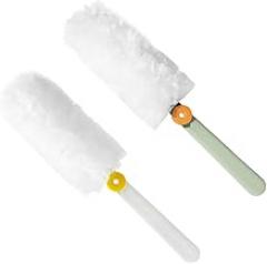 SAFIGLE 2pcs Microfiber Dust Brushes Rotating Cleaning Dusters for Furniture Electronics and Ceilings Electrostatic Dust Removal Tools