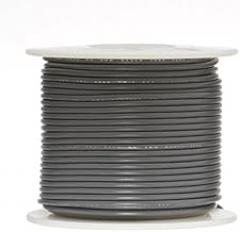 16 AWG Gauge Stranded Hook Up Wire, 100 ft Length,Gray, 0.0508