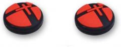 2Pcs Silicone Analog Thumbstick Joystick Thumb Stick Grips Cap Cover for Switch Controller (Red)