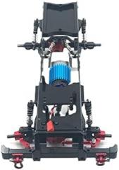MN Model 1/12 D90 D91 D96 MN98 MN99S RC Car Metal Upgraded Frame Model Frame Full Vehicle Without Tires Electronic Equipment ( Color : Black )