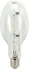 Satco S5878 4200K 400-Watt Clear Pulse Start Universal Mount Mogul Base ED28 Metal Halide Lamp