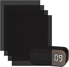 BENECREAT 7 Sheets LED Light Blocking Stickers, 6.6x5.1inch Routers Dimming Sheets with Self-Adhesive Backing for Electronics, Alarm Clock, Radio, Cable Box, Monitor