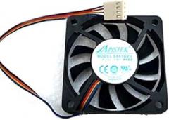 APISTEK SA61O2U Server Cooler Fan, 60x60x10mm, 4-Wire, PWM, DC 12V 0.4A, 50 CFM, Copper, 4-Pin, Desktop, Server