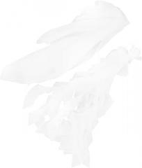 Milisten Ruffled Chair Cover with Curly Leaf Pattern Decorative Chair Sashes for Wedding Cream White Soft Fabric for Bridal Shower and Party Decorations