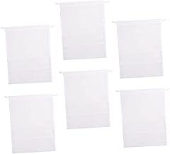 6Pcs Premium Drawstring Shoe Storage Bags for Travel and Household Large Transparent Organizer Pouches Multipurpose Shoe Bags for Boots Electronics Makeup and Accessories