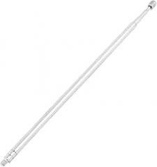 uxcell 43cm 4 Section Telescopic Antenna for TV RC Controller FM AM Radio, Universal Telescoping Rod Antenna Aerial Replacement for Radio, TV and Other Electric Products, Stainless Steel