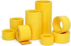 18650 Lipo Battery PVC Heat Shrink Tube Yellow - 10m Length, 7mm-200mm Flat Width, Insulated Wear-Resistant, Moistureproof Wrap for Electronics(Width 7mm)