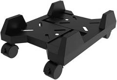 Pc Stand CPU Stand Desktop Host Stand Printer Stand with Pulley Floor PC Stand Shelf Suitable for Most PC Hosts (Black/White/red) Stand ( Color : Brass )