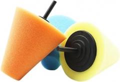 Burnishing Car Automotive Foam Sponge Polishing Cone Shaped Buffing Pads for Wheel Hub Care Metal Pad Soft Type New 2025 High Reliable Electronic Component, Precision, Stable Performance