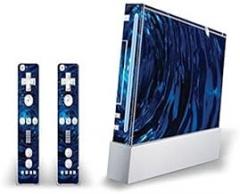 Mightyskins Skin Decal Skin Compatible with Nintendo Wii Console + Two Wiimote Controllers Sticker- Blue Vortex