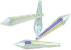 Prisms & Kaleidoscopes AB 38mm/63mm/76mm Crystal Chandelier Pendant Decoration Science Classroom Optics Kits (Color : 63mm, Size : 10pcs)