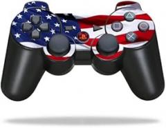 Protective Vinyl Skin Decal Skin Compatible with Sony Playstation 3 PS3 Controller wrap Sticker Skins American Flag