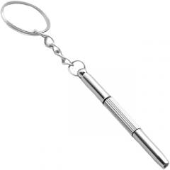 Generic keychaiin Screwdriver – Metal Alloy, Eyeglass Repair Tool, Watch Screwdriver | Multi-purpose Compact keychaiin Tool With Screwdriverr Tips, Small Electronics Repair Kits For Glasses, Sunglasses