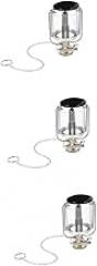 Milisten 3sets Outdoor Gas Lantern Multi-Functional Camping Light Electronic Ignition System for Tents and Emergency Use Portable Heating and Illumination
