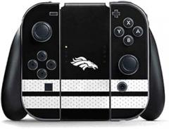Skinit Decal Gaming Skin Compatible with Nintendo Switch Joy Con Controller - Officially Licensed NFL Denver Broncos Shutout Design