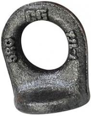 Pad Eye, 2.34 in. L, Powder Coat, Steel (2 Pieces)