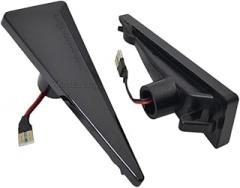 Dynamic Black | 2Pieces Led Dynamic Side Marker Turn Signal Light For Megane Mk2 Espace Mk4 Scenic Mk2 Wind Avantime Thalia 2 New 2026 High For Reliable Electronic Component