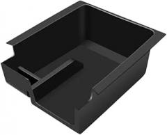 M3Y Rear Abs | Center Console Organizer For Model Y Rear Trunk Side Storage Box Bins Flocking Armrest Hidden Cup Tray Console Accessories New 2026 High For Reliable Electronic Component