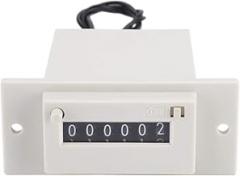 ELECTROMAGNETIC Counter 6 Digit Electronic Pulse Counter HIGH Speed Accurate Count for Various Industries (DC12V)