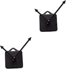 Uonlytech 2pcs Quartz Wall Clock Movement Silent Sweep Second Electronic Clock Movement for DIY Projects Wall Desk Replacement Mechanism No Battery