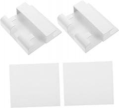 2pcs No Drilling Adhesive Wall-Mounted Cellphone Storage Rack Multifunctional Bathroom Phone Holder Anti-Corrosive Shelf for Easy Access and Video Watching