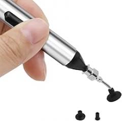 Vacuum Suction Pen for SMD Component Pick Tool with 3 Interchangeable Tips ESD Safe Silicone Suction Cup for Electronics Soldering Desoldering Circuit Board Repair