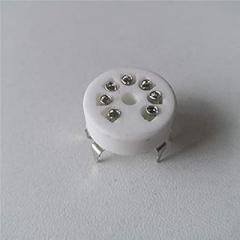 Davitu Electrical Equipments Supplies - 16pcs Ceramic tube socket GZC7-Y-1 7 pin silver foot PCB electronic tube socket outlet for tube amplifier