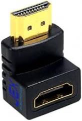 HDMI Right Angle 90 Down or 270 Degree Up Elbow Connector Male to Female (90 Degree Down)