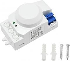 AC220-240V 5.8GHz Microwave Radiar Detector Seins0r Switch Multi-Adjustment Body Motion Detector High Sensitivity LED Light Detector Seins0r Switch New 2026 High for Reliable Electronic Component