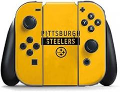 Skinit Decal Gaming Skin Compatible with Nintendo Switch Joy Con Controller - Officially Licensed NFL Pittsburgh Steelers Yellow Performance Series Design