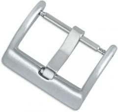 SAFIGLE 2Pcs Stainless Steel Watch Band Clasp Buckle Silver Black Compatible Electronic Watch Straps Simple Design for Versatile Use