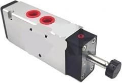 V62C513A-A213J Pilot operated solenoid valve, 5/2 two position, five way, single electronic control