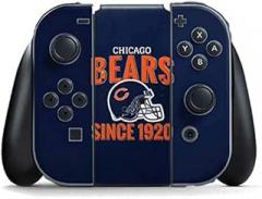 Skinit Decal Gaming Skin Compatible with Nintendo Switch Joy Con Controller - Officially Licensed NFL Chicago Bears Helmet Design