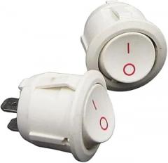 10pcs On-Off KCD1-105 2Pin White Round Boat Car Rocker Switch 6A 250V 10A 125V AC Button On-Off DIY Electronics New for Arrival 2025 High for Quality