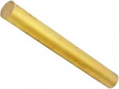 H59 Brass Solid Round Bars, Easy Cutting Metallic Yellow Industrial Strip Metal Rods for Electronics(12mmx300mm)
