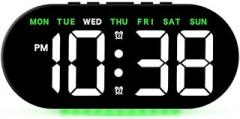 Electronic Clock With Large Display And Flexible Ambient Lighting For Mood Setting(green)