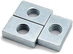 50pc Rectangular Square Nut M3 M4 M5 M6 M8 M6x20x10x4, Nuts GB39 Aluminum Profile Accessory Slider Block,for Mechanical Equipment, Electronic Equipment Countersunk Nut Big Size (M4x20x7x3)