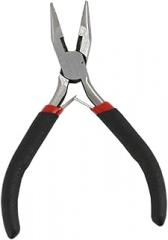 Mini Jewelry Plier Tool Dentate Nose with Solid Joint and Non Slip Cushion Grip Wire Repair and Cutting Pliers for Craft Projects and Electronic Device Maintenance