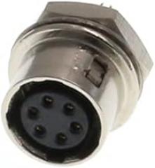 Hirose 6 Pin Female Connector Socket, HR10A 6S, Flame Retardant Material, Safe to Use, for Electrical and Electronic Equipment