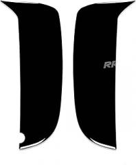 Carbon Fiber PC Vinyl Gear Shift Dashboard Frame Cover Trim Sticker Accessories Decoration Compatible with Porsche Macan 2014-2021 (Electronic Parking Brake Panel 23, Glossy Black)