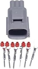 HUABAO XG7061B-1.5-11/21 Electric Gasoline Pump Plug water proof Electronic Fuel Pump Assembly Wire Socket 7282-5553-10 7283-5553-10(Male)