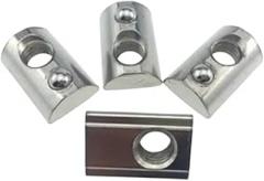 10 Pcs M3 M4 M5 M6 M8 T Spring Nut Half Round Elasticity Spring Nut for 2026 3030 4040 4545 Aluminum Profile New 2026 High for Reliable Electronic Component, Precision, Stable Performance