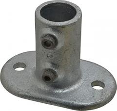 Kee - 1 Inch Pipe, Railing Flange - Malleable Iron Pipe Rail Fitting (4 Pack)