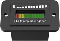 Adjustable Led Power Indicator for Vehicle Batteries 12V-72V Acid Batrtrery Voltage Display Instrument Cars Trucks Motorcycles New 2025 High Reliable Electronic Component, Precision