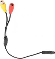 YuYue Electronic 4-Pin Male Backup Reverse Camera Car Universal to CVBS RCA Female Connector Signal Power Adapter Wire Harness Audio Cables