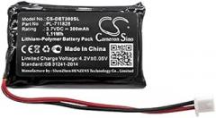 Replacement Battery for Educator EZ-904Receiver, ME-300Transmitter, PE-900Receiver, PE-902Receiver, PE-903Receiver, RX-090Receiver Part NO PL-711828N（300mAh/3.7V）