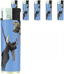 Alaska Scenes Set of 5 Lighters S2 Electronic Refillable Flame Cigarette Smoking